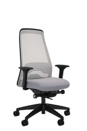 Interstuhl Every Select Plus EV 267 Bürostuhl Grauweiss – verstellbare Flextech-Synchronmechanik und hohe Rückenlehne
