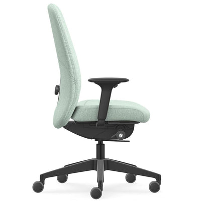 Interstuhl - Interstuhl HEJis3 (HJ116) Bürostuhl (Polsterrücken) - Bürostuhl - Polsterrücken (HJ116) - Schwarz Mint - Synchronmechanik - 123HomeOffice