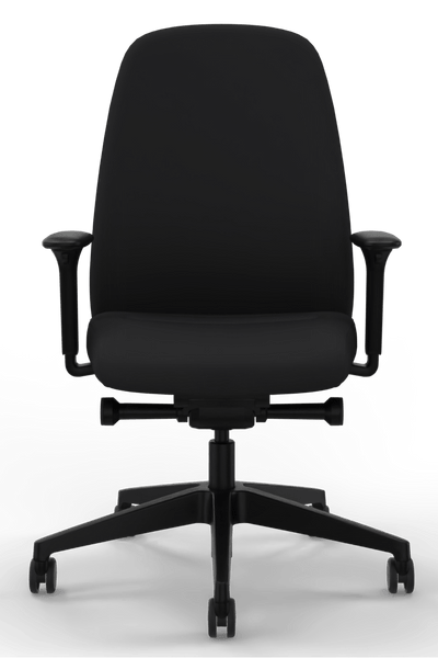 Interstuhl - Interstuhl HEJis3 (HJ116) Bürostuhl (Polsterrücken) - Bürostuhl - Polsterrücken (HJ116) - Schwarz Schwarz - Synchronmechanik - 123HomeOffice