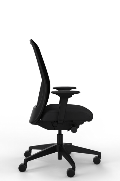 Interstuhl - Interstuhl HEJis3 (HJ216) Bürostuhl (Netzrücken) - Bürostuhl - Netzrücken (HJ216) - Schwarz Schwarz - Synchronmechanik - 123HomeOffice