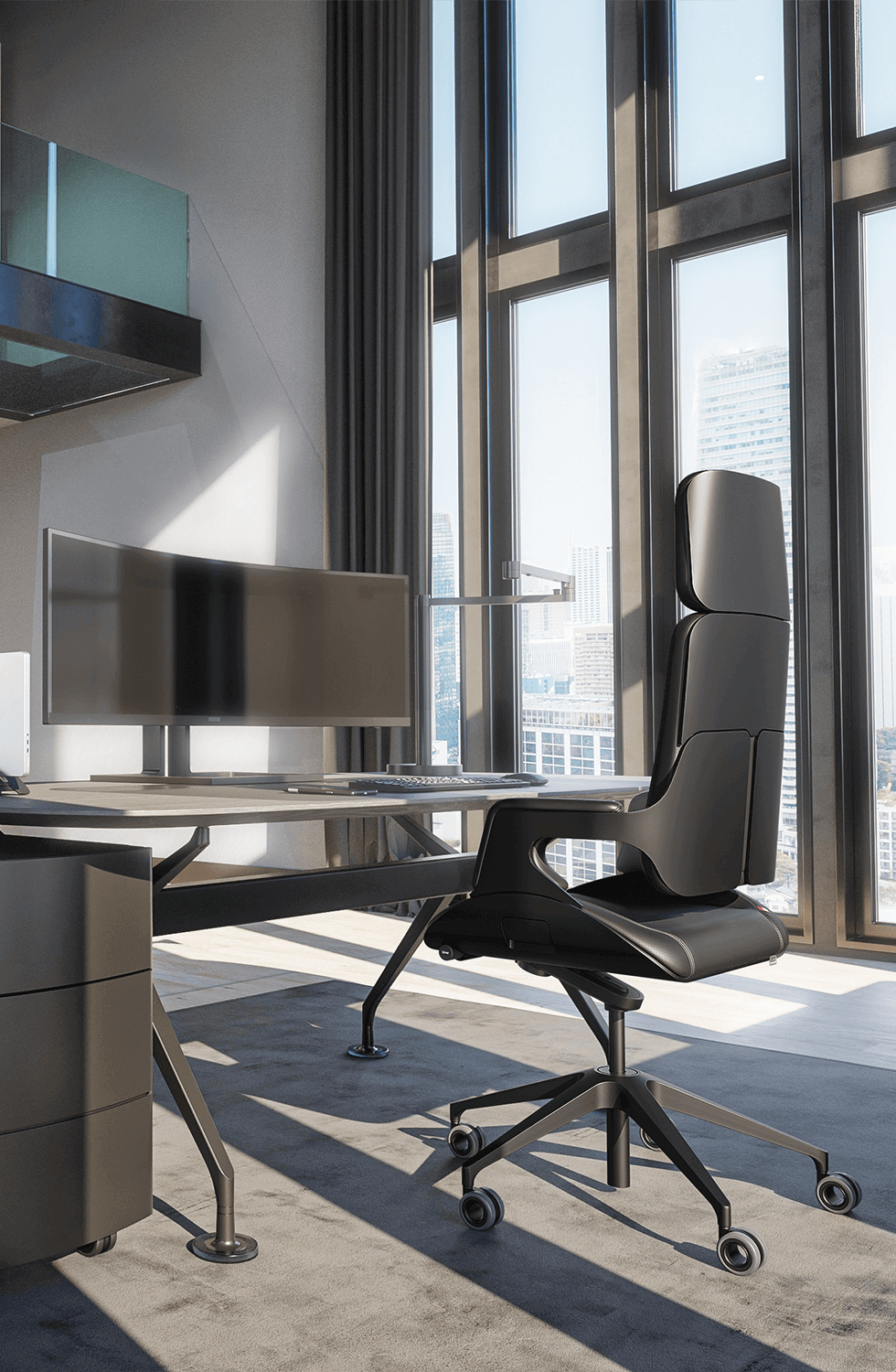 Interstuhl - Interstuhl Silver Black Edition 01 - Bürostuhl - 123HomeOffice