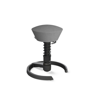 Aeris - Aeris Swopper Black Gleiter - Sitzhocker - Mikrofaser (Comfort Gabriel) - grau - 123HomeOffice